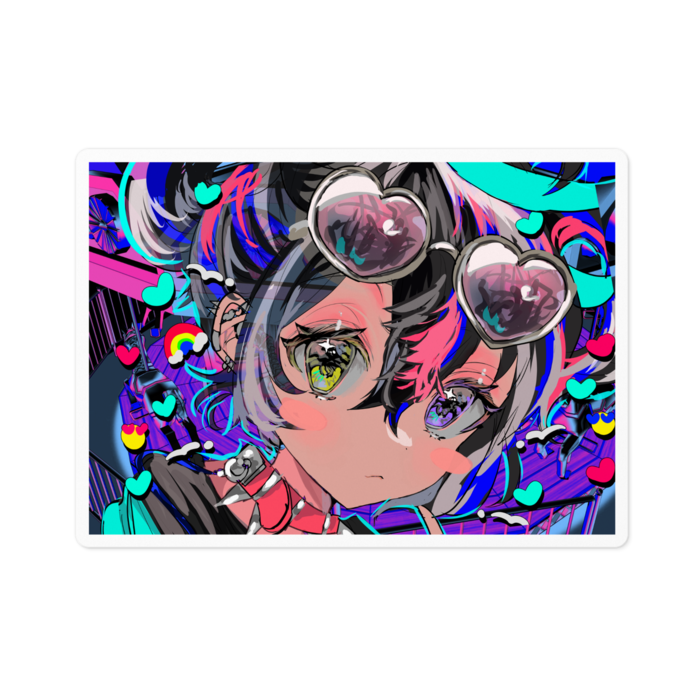 ステッカー - 100 x 100 (mm)