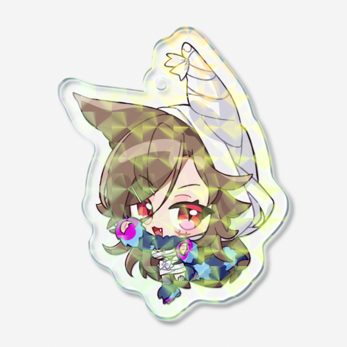 【syucat-B】ホログラムアクリルキーホルダー - 50 × 50mm