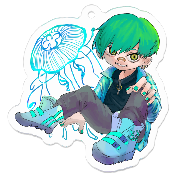 アクリルキーホルダー - 50 x 50 (mm)