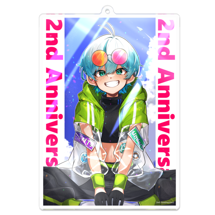 アクリルキーホルダー（コーティング） - 100 x 100 (mm)