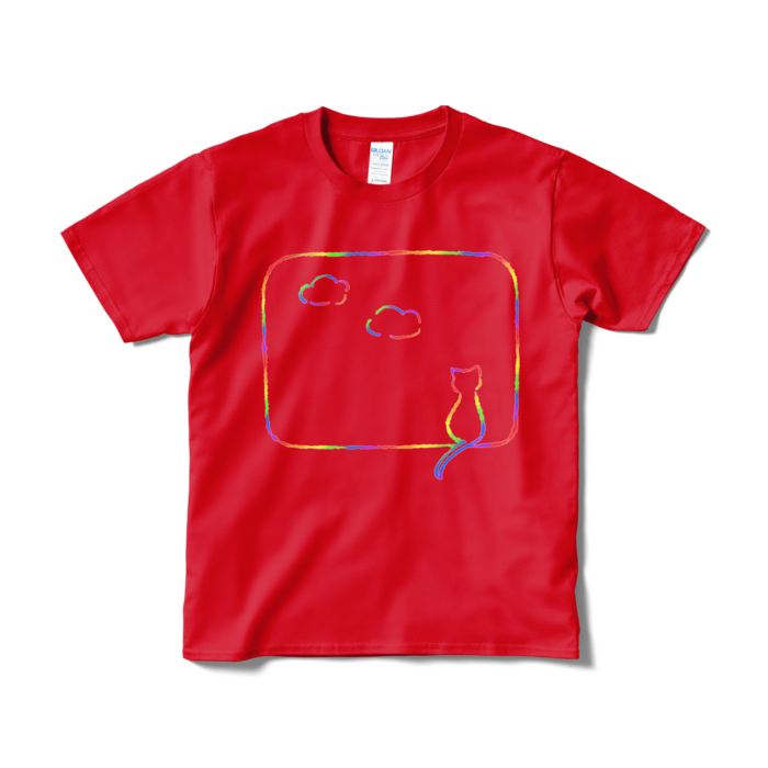 Tシャツ(カラフル) - S - レッド