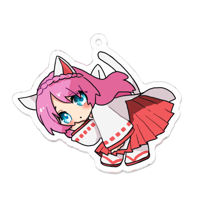 アクリルキーホルダー（コーティング） - 70 x 70 (mm)