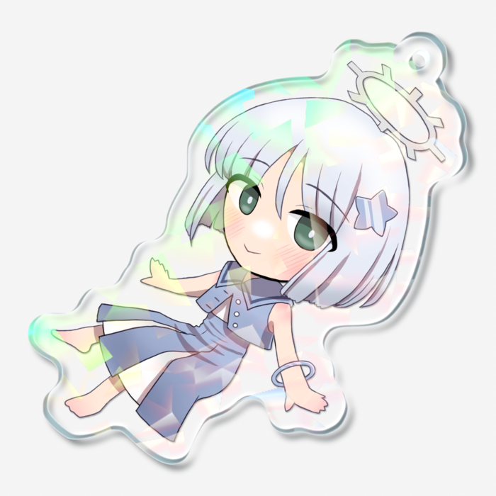 ホログラムアクリルキーホルダー - 50 × 50mm