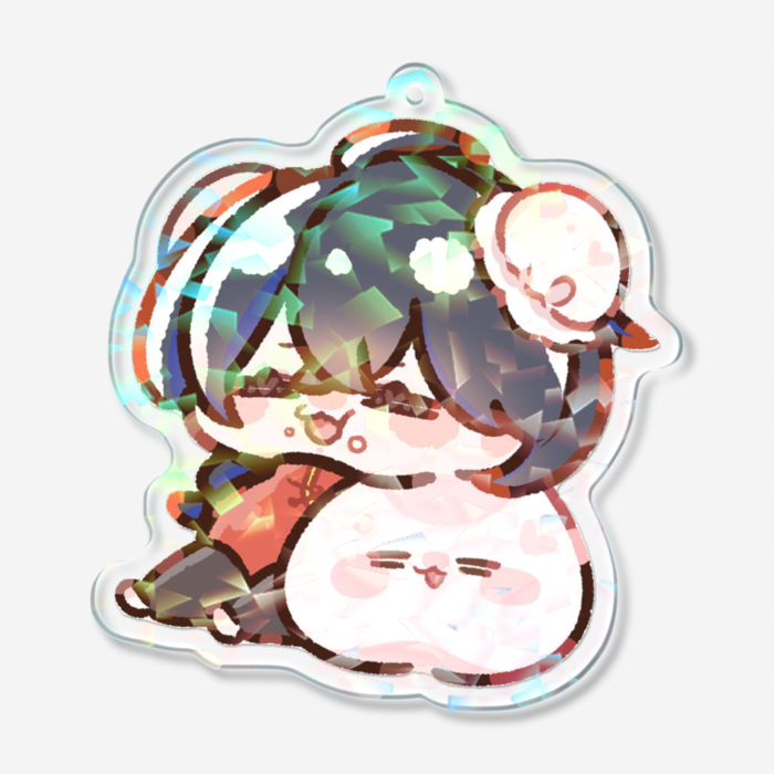 ホログラムアクリルキーホルダー - 70 × 70mm