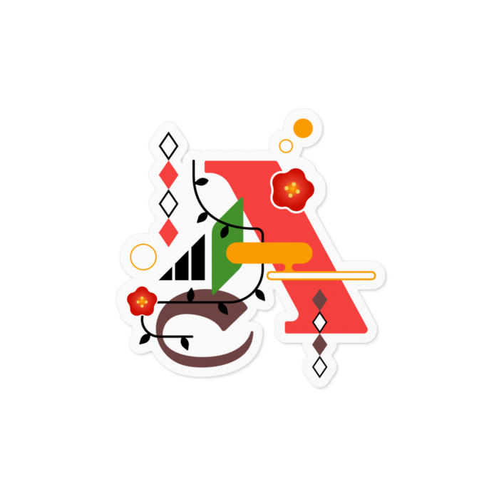 ステッカー - 100 x 100 (mm)