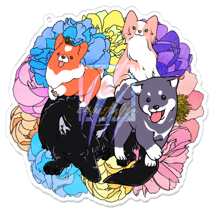 アクリルキーホルダー - 100 x 100 (mm)