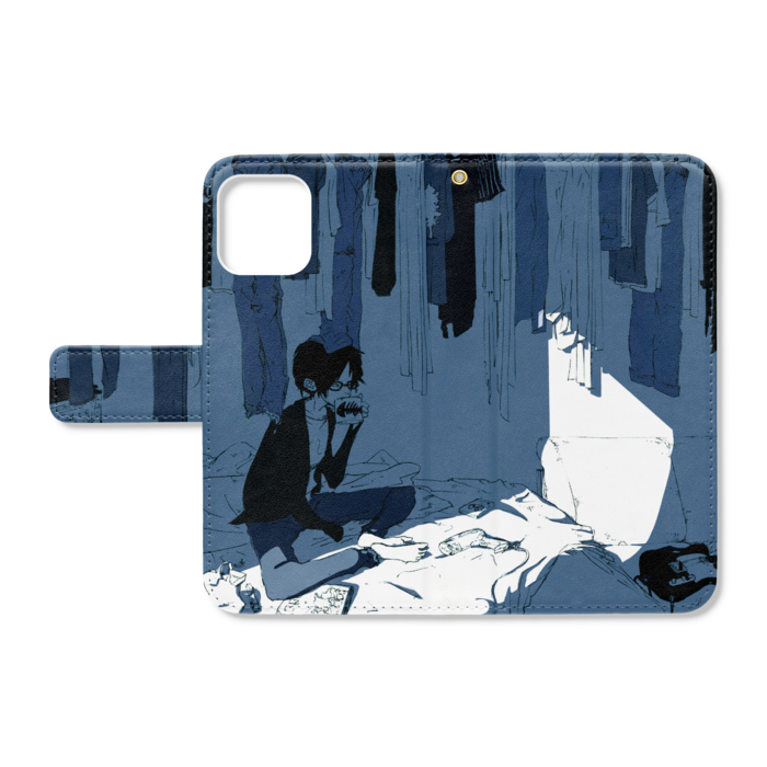 手帳型iPhoneケース - iPhone11Pro - ストラップ穴 あり