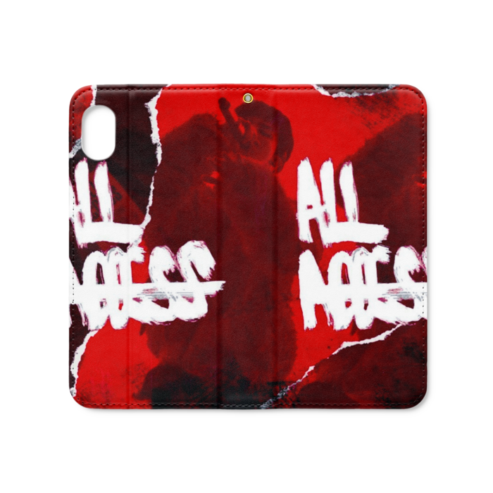 手帳型iPhoneケース（ベルトなし） - iPhone XR - ストラップ穴 あり