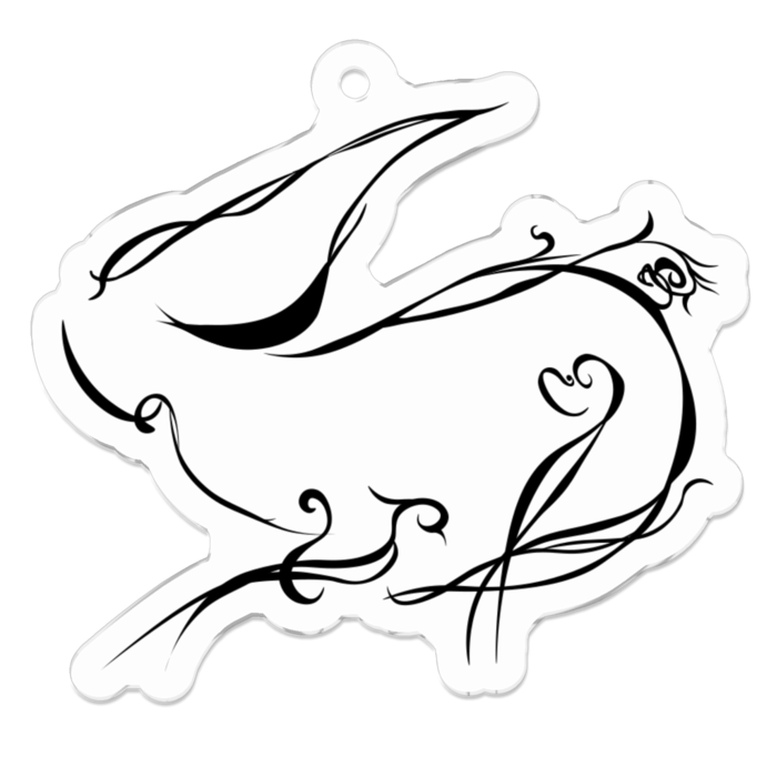 アクリルキーホルダー - 50 x 50 (mm)