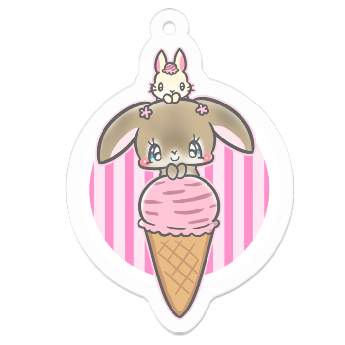 アクリルキーホルダー - 50 x 50 (mm)