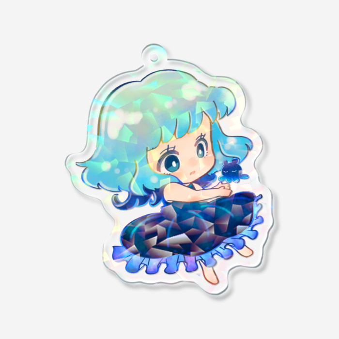 ホログラムアクリルキーホルダー - 70 × 70mm