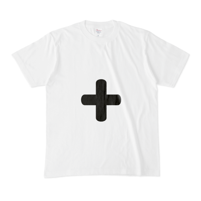「+」Tシャツ - M - 白