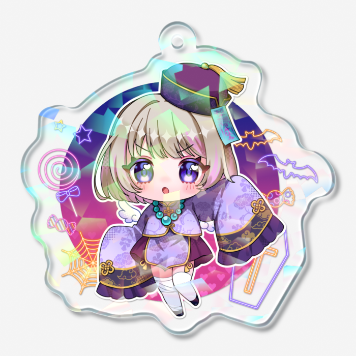 ホログラムアクリルキーホルダー - 50 × 50mm