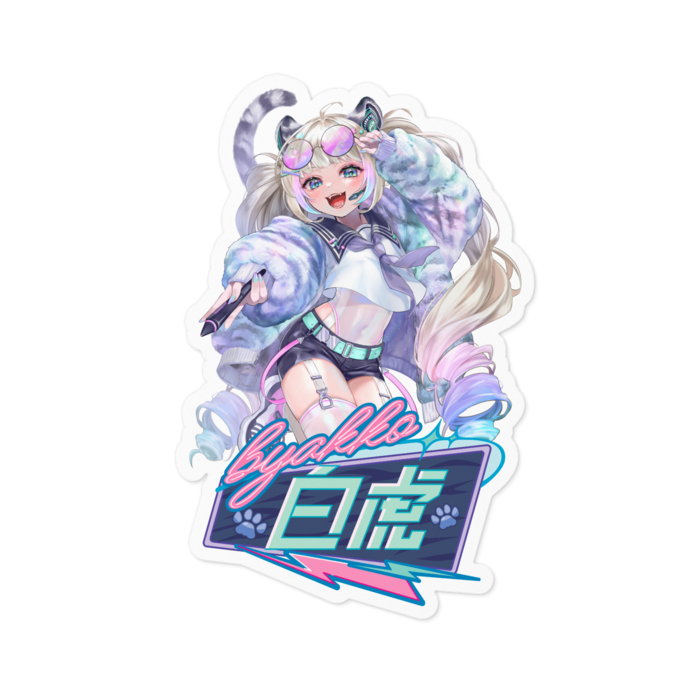 ホワイトステッカー - 100 x 100 (mm)