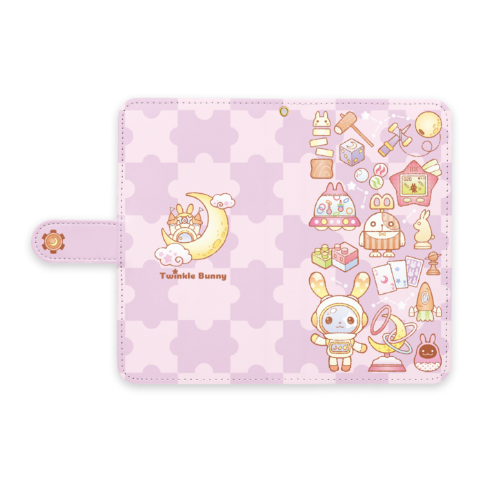 手帳型Androidケース - L - ストラップ穴 あり