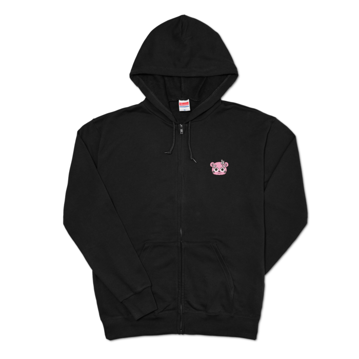 すぴおパーカー（背中あり） - XL - ブラック