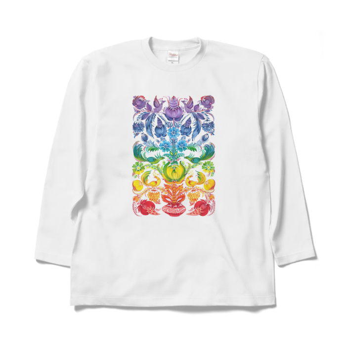 ロングスリーブTシャツ(レインボー)  - XL - ホワイト