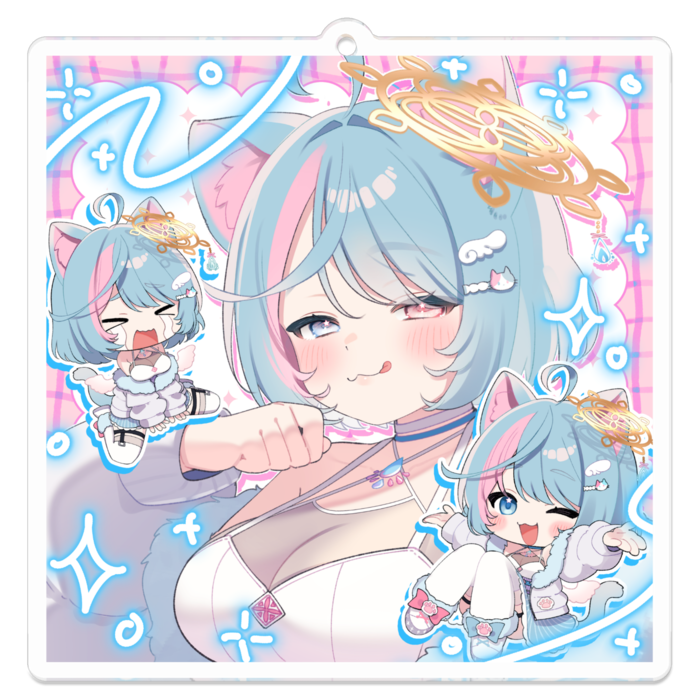 アクリルキーホルダー - 70 x 70 (mm)