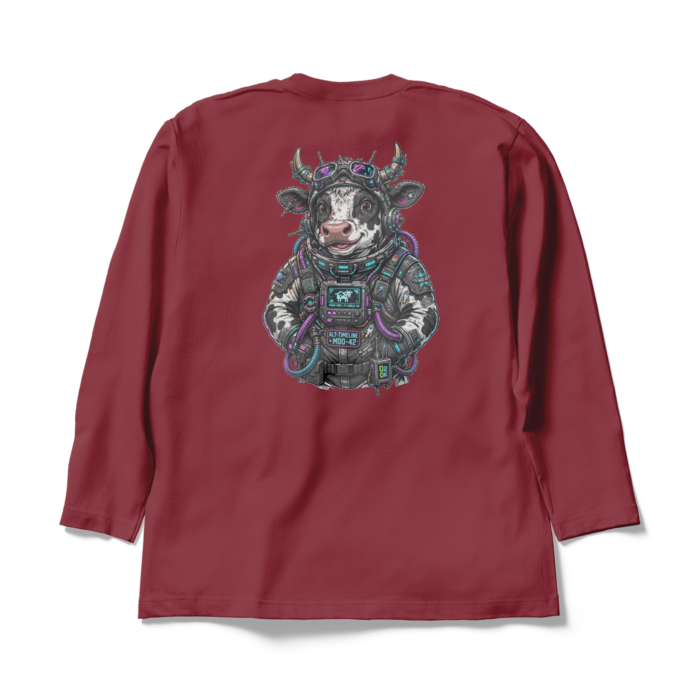 ロングスリーブTシャツ - XL - バーガンディ(1)