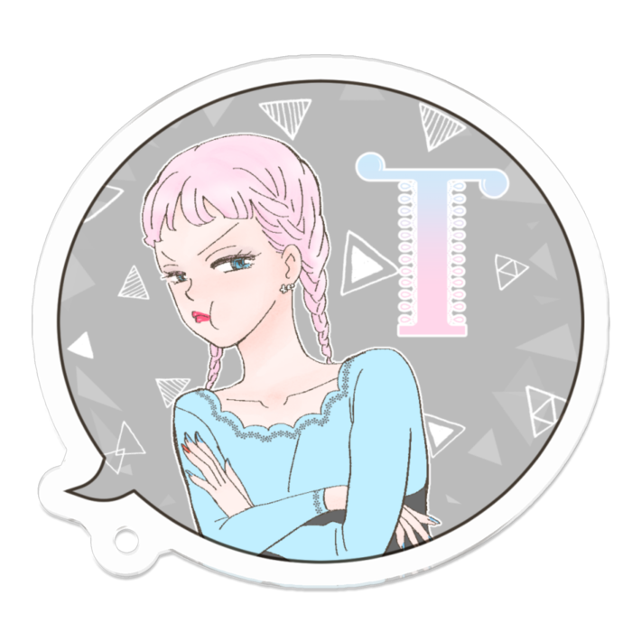 アクリルキーホルダー - 50 x 50 (mm)