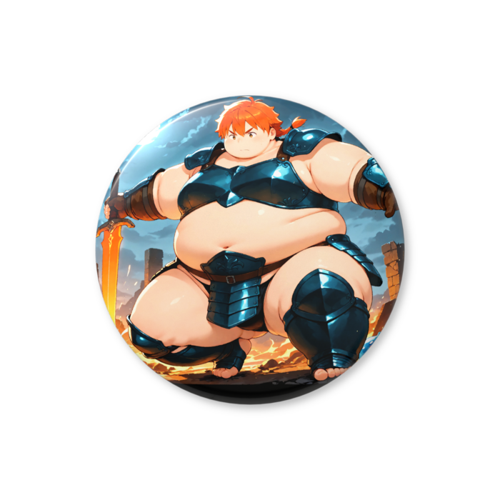 【缶バッジ(バリュー)】スライム戦士(青銅鎧) 76mm