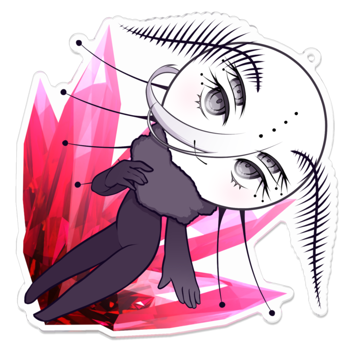 アクリルキーホルダー（コーティング） - 100 x 100 (mm)