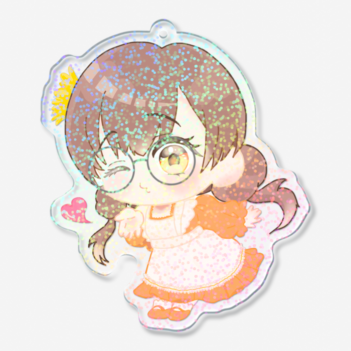 ホログラムアクリルキーホルダー - 70 × 70mm