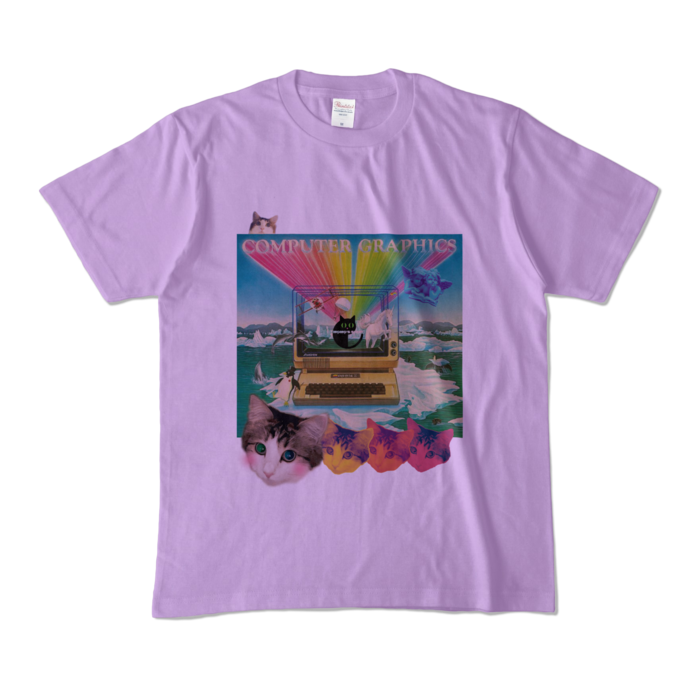 カラーTシャツ - M - ライトパープル (淡色)