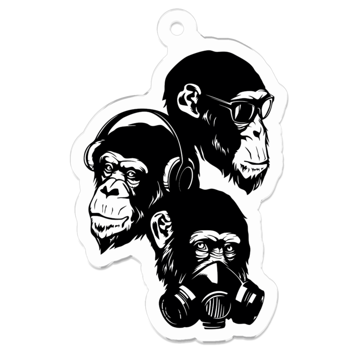 アクリルキーホルダー - 50 x 50 (mm)