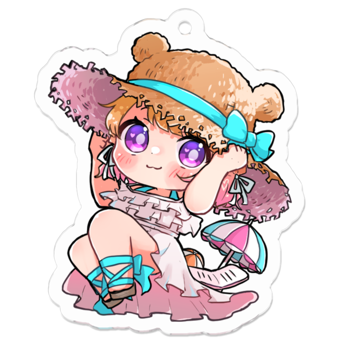 アクリルキーホルダー[夏服ver] - 50 x 50 (mm)