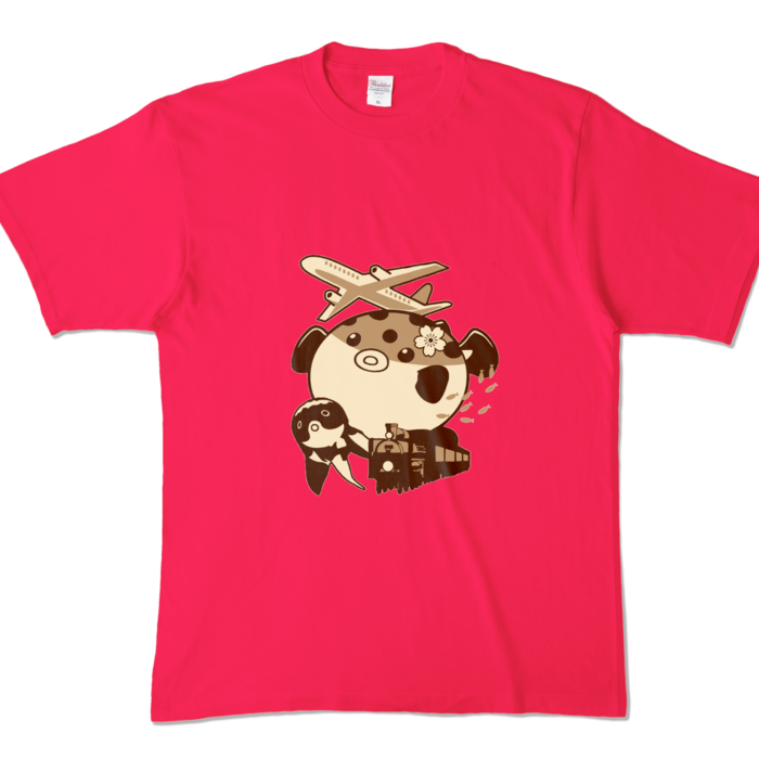 カラーTシャツ - XL - ホットピンク (濃色)