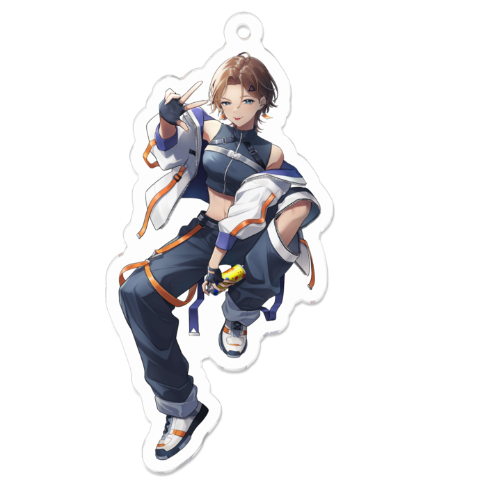 アクリルキーホルダー（舌出し）- 70 x 70 (mm)