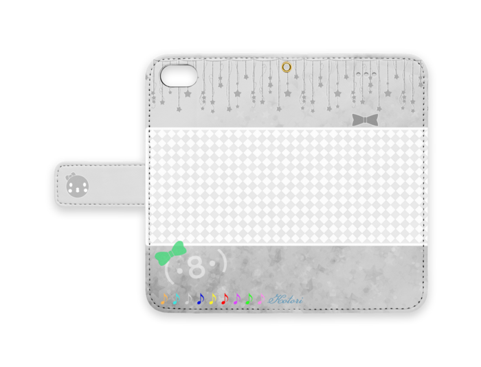 手帳型iPhoneケース - iPhone7 - ストラップ穴 あり