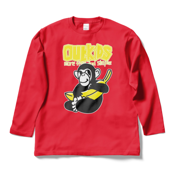 ロングスリーブTシャツ - L - レッド