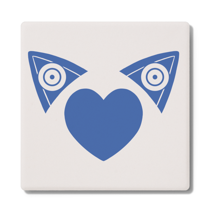 コースター - Blue - 角形