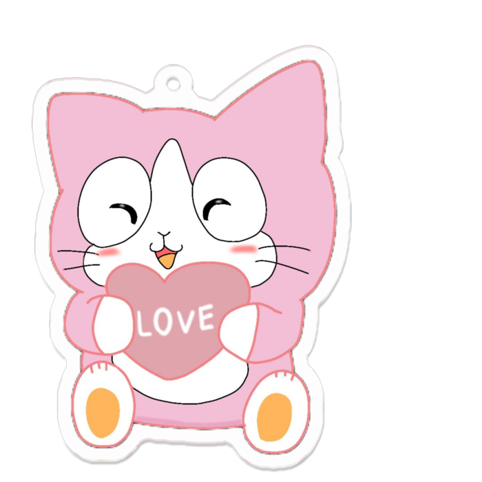 アクリルキーホルダー - 70 x 70 (mm)