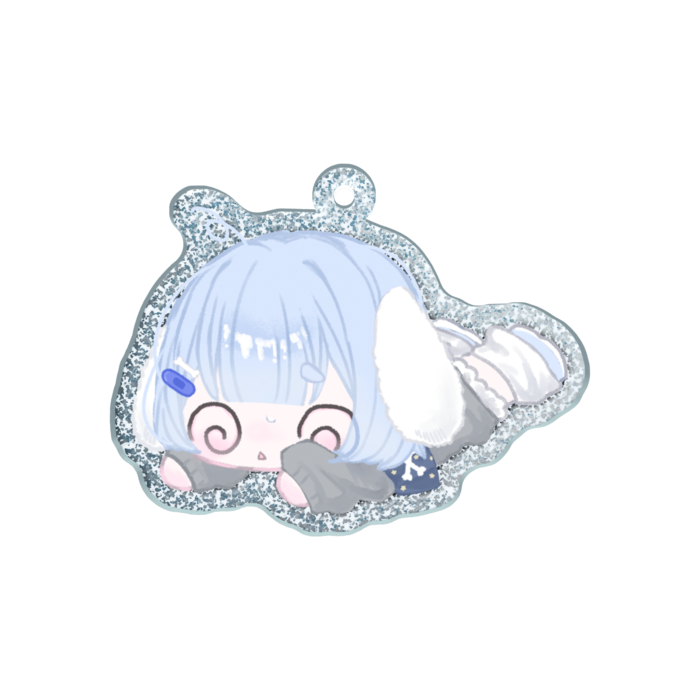 ラメアクリルキーホルダー - 50 × 50mm