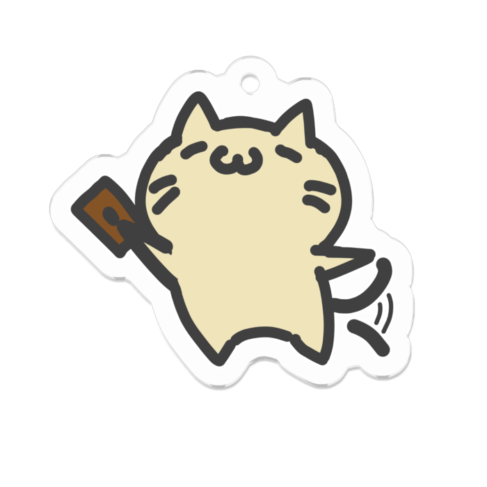 アクリルキーホルダー - 50 x 50 (mm)