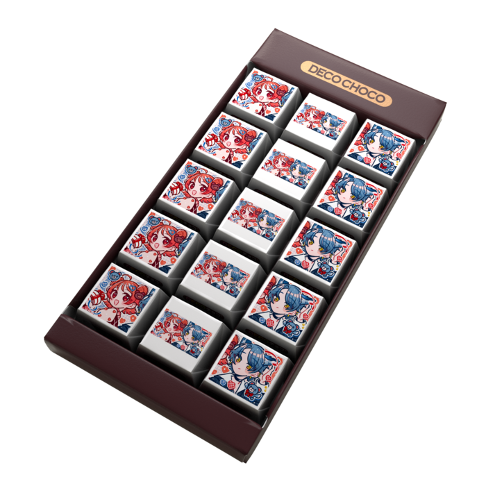 DECOチョコ - 列ごとにデザイン