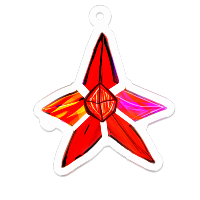 アクリルキーホルダー - 50 x 50 (mm)