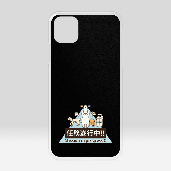 クリアiPhoneケース　黒色　iPhone 11ProMax