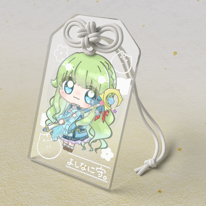 ④風露ふうろ。アクリルお守り/クリア（50 × 80mm）