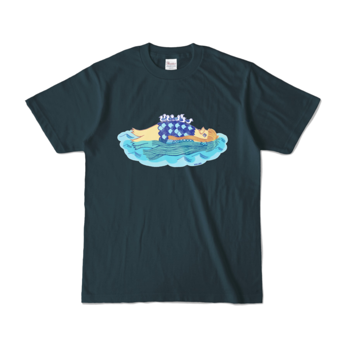 カラーTシャツ - S - デニム (濃色)