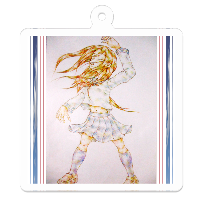 アクリルキーホルダー - 50 x 50 (mm)