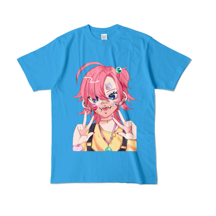 カラーTシャツ - L - ターコイズ (濃色)