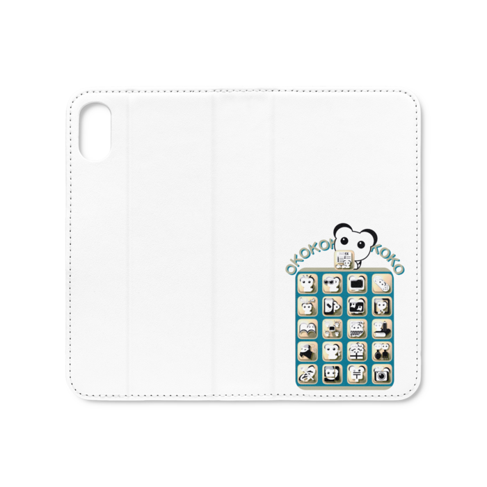 手帳型iPhoneケース（ベルトなし） - iPhone XS / X - ストラップ穴 なし