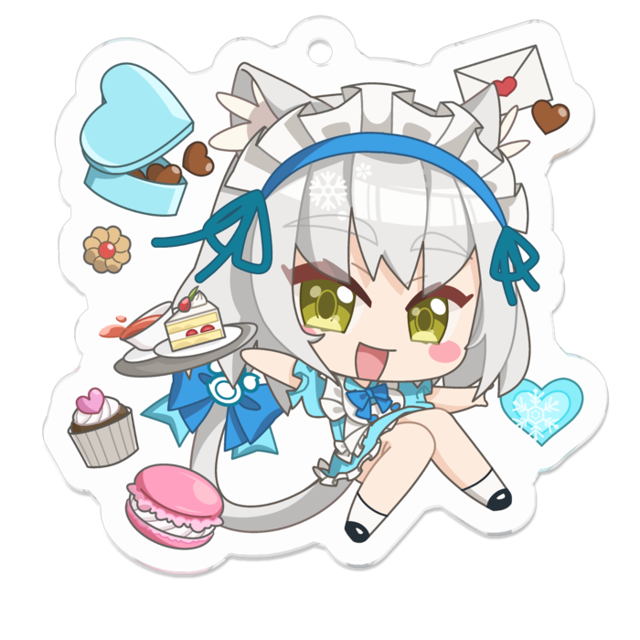 アクリルキーホルダー Guildcq 伊冬ユナ バレンタインイラスト その１ Guildcq公式ショップ Booth