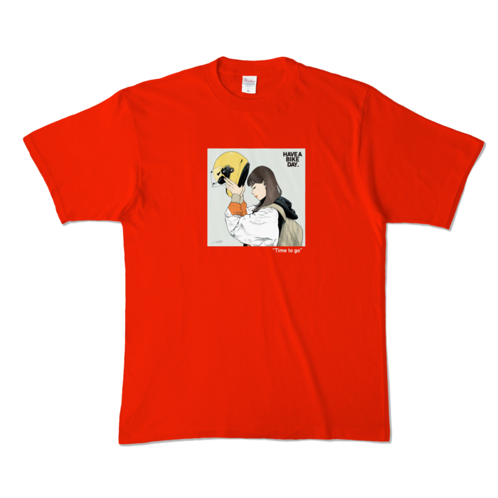 カラーTシャツ - XL - レッド (濃色)