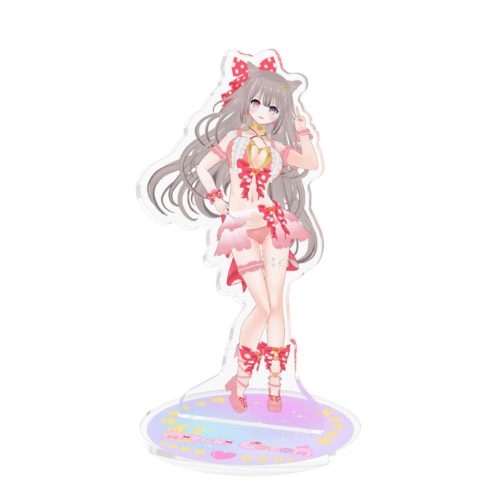Pink ver.アクリルスタンド(Pink ver.Acrylic Display Stand.)- 100x100mm