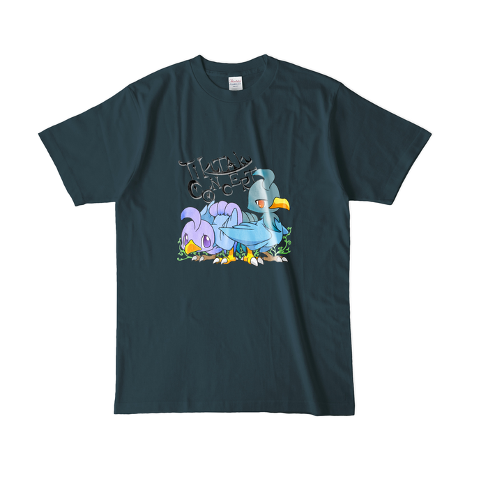 カラーTシャツ(濃色) - L - デニム